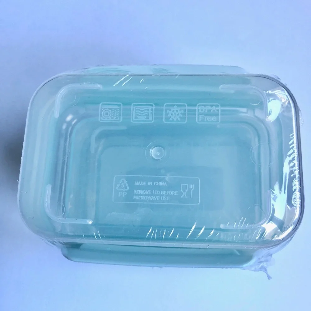 🌶️$5🌶️ NEW Snap Lid Containers Mini Rectangular 2pk, 4 1/2” x 3 1/4”